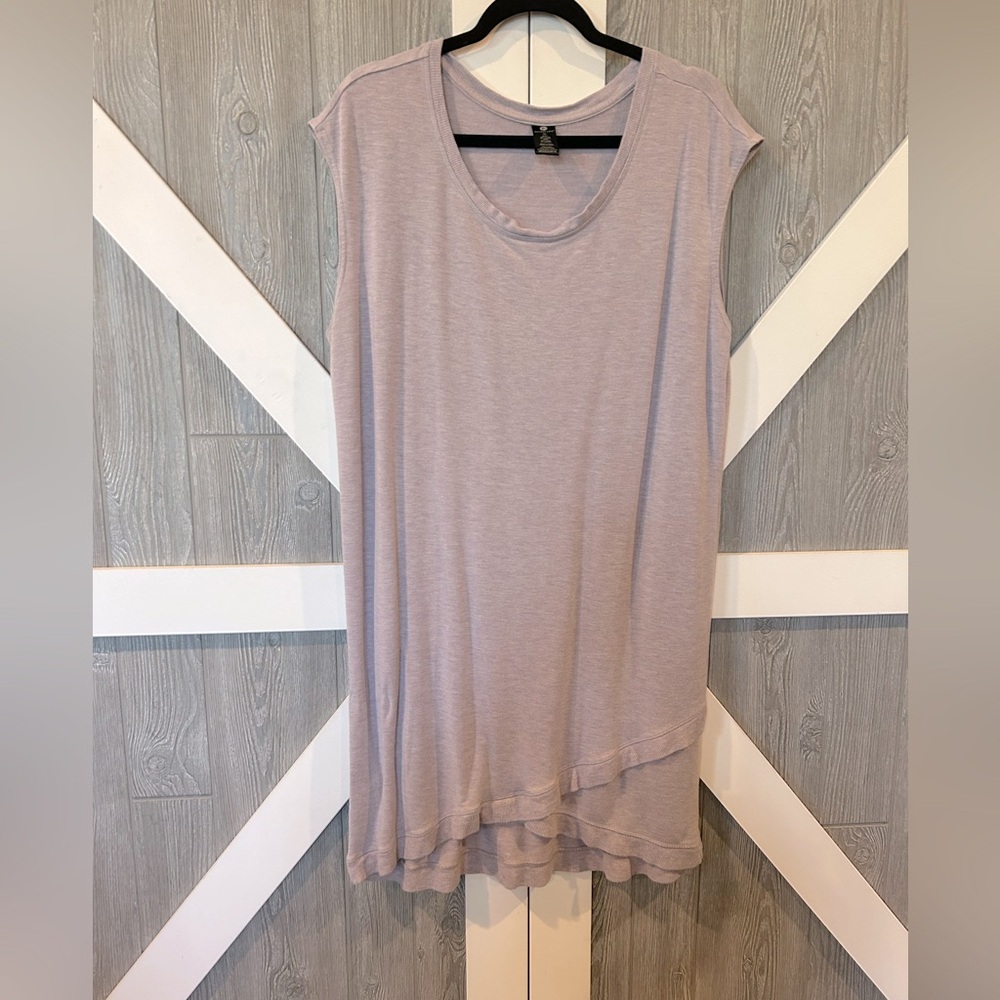 130. Active Life light lilac color dress with detailed bottom,PTP 23,L 39”